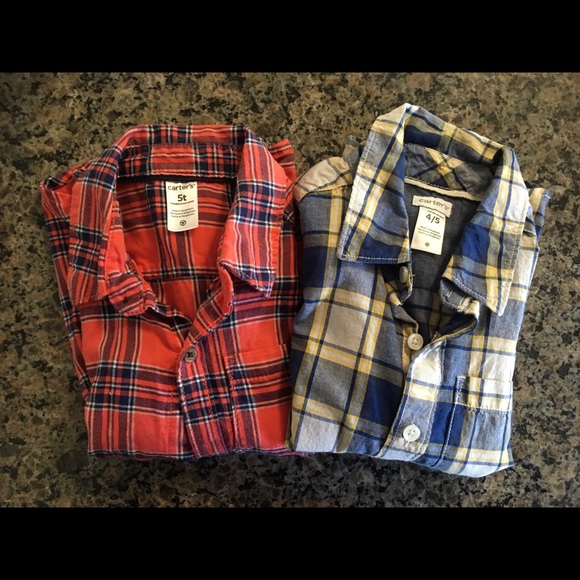 Lot of 2 Carter’s Button Down Shirts